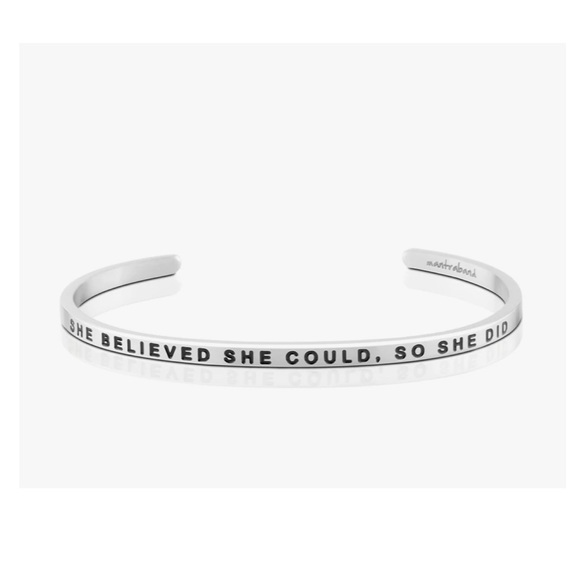 MantraBand She Believed She Could So She Did Bangle - Picture 2 of 7